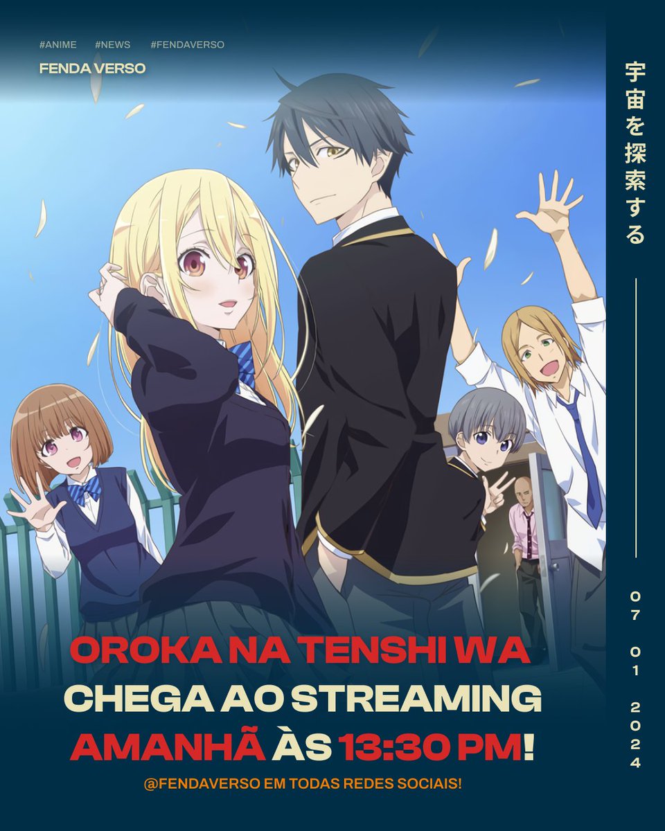 FendaVerso's tweet photo. ⁣'Oroka na Tenshi wa Akuma to Odoru' traz um demônio na escola em busca de aliados.

O anime chega à Crunchyroll amanhã às 13:30 PM!🕐

#fendaverso #anime #manga #かな天 #kanaten #愚かな天使は悪魔と踊る https://t.co/MvXJqJ36W0