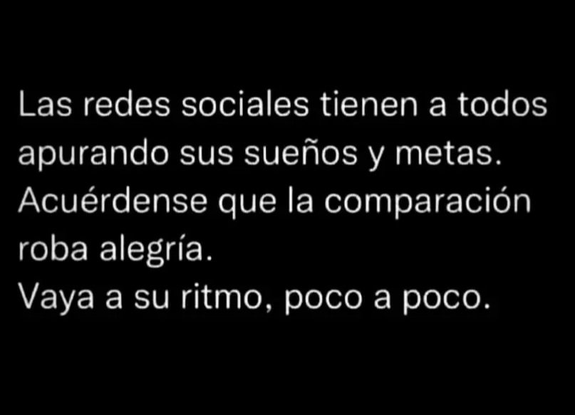 StephanyDiscua's tweet photo. Excelente reflexión,  además hay muchas apariencias en redes sociales. https://t.co/EzsbWBGiEo