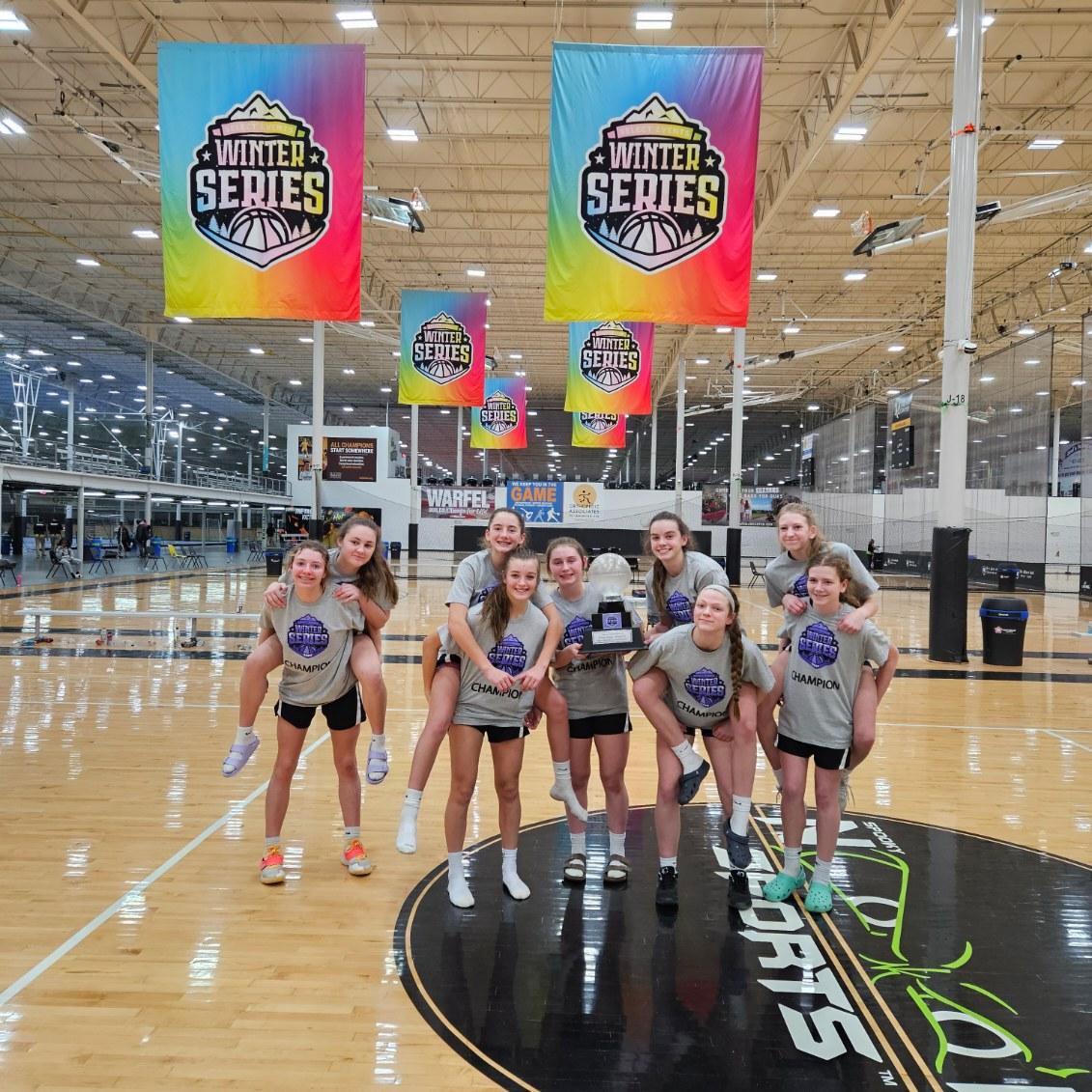 LadyRedBB's tweet photo. Champions of @SelectEventsBB Winter Series Session II and now Session III!  Back to back!  And a special thank you to @Kpannell_ for speaking with our girls post-victory!  We’ll be back in March! https://t.co/iRCoOJUi8l