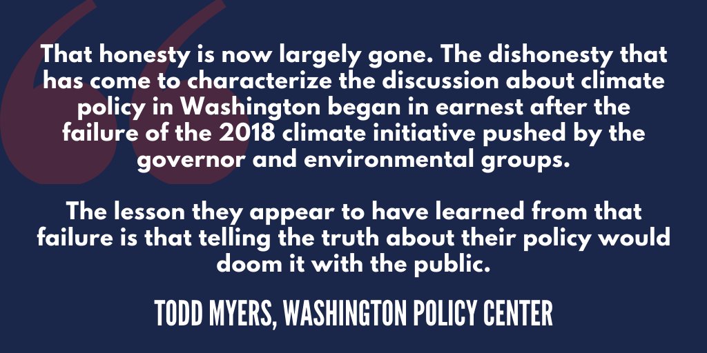 WashingtonSRC's tweet photo. Remember when @GovInslee said the Democrats' carbon tax would cost only "pennies"? It turns out his administration knew all along that gas prices and utility bills would greatly increase. #waleg #UntrustworthyWA #TimeToTellTheTruth

@wapolicycenter: https://t.co/bOUTv7evNi https://t.co/Kw6SYgIOfU