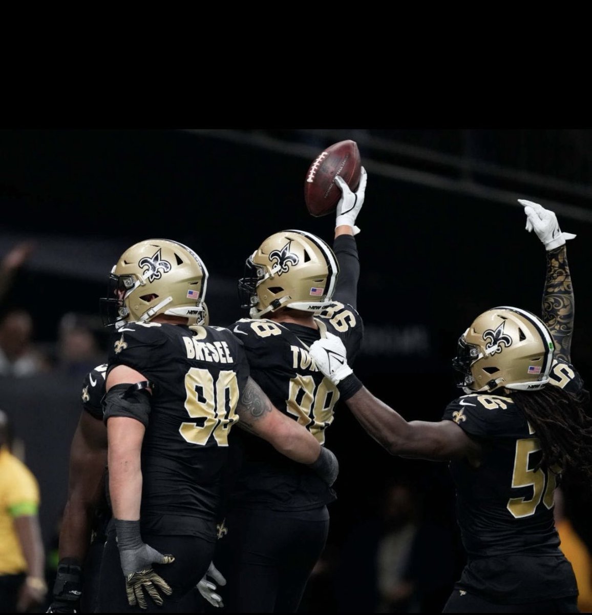 Proud of my nephew #98 Payton Turner’s fumble recovery in tonight’s Victory over the Atlanta Falcons ⁦@pt_turner98⁩ ⁦⁦@Saints⁩ ⁦@F1⁩ #Ambassador