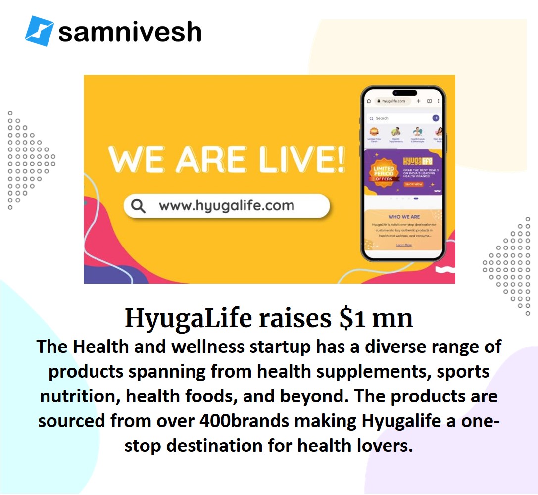 #samnivesh #startupfunding #startup #startupbusiness #startupindia #startupcommunity #investorcommunity #hyugalife #healthtech #healthcare #healthandwellness #accessiblehealthcare #healthsupplements