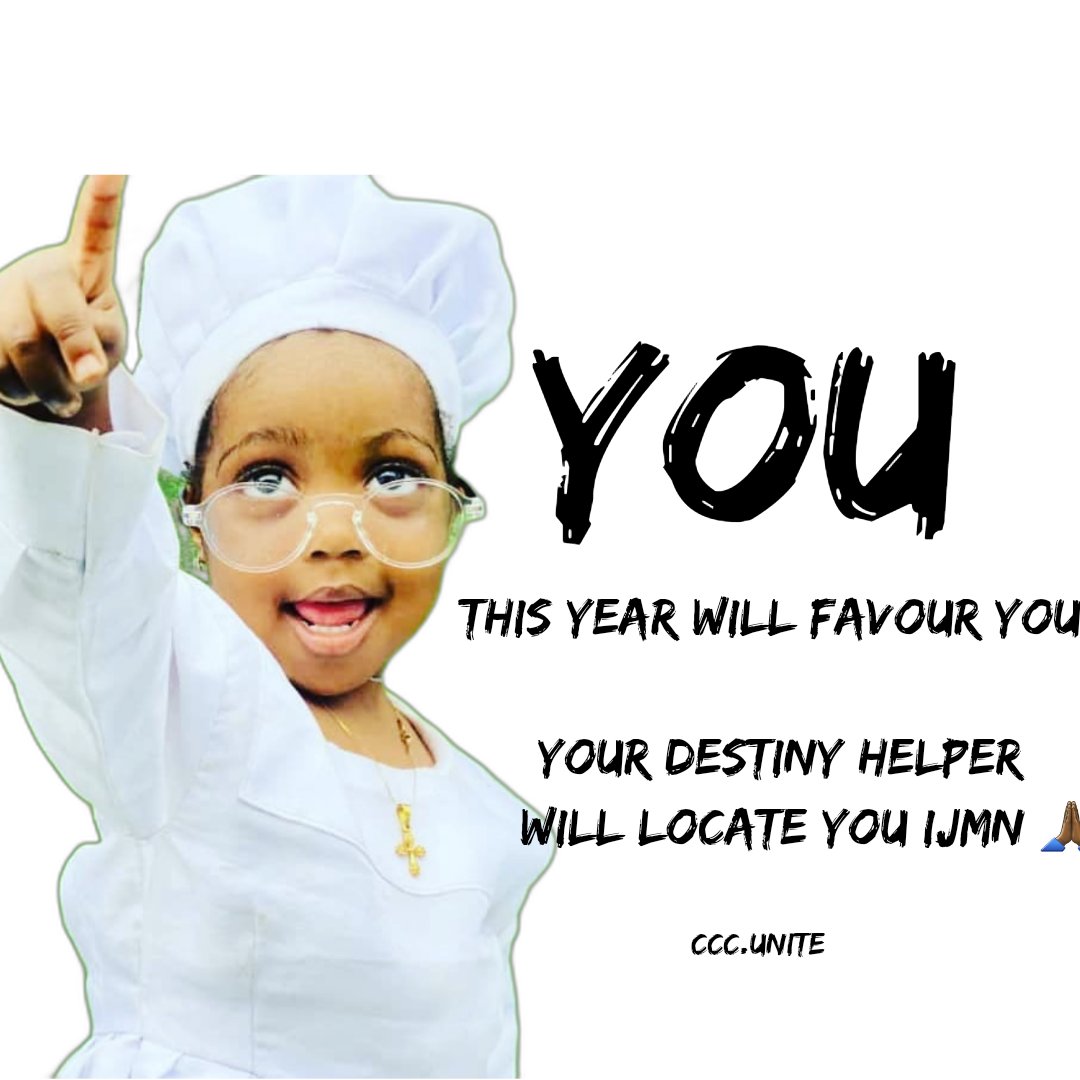 CCC_Unite's tweet photo. 2024 Will Favour You, Your Destiny Helper Will Locate You IJMN 🙏🏾❤️🙌🏾 https://t.co/KyBgPmKYxk