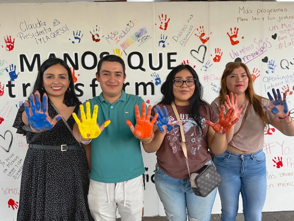 DanielaTaurinoo's tweet photo. ¡Sigamos adelante, jóvenes! Juntos podemos lograr grandes cosas y construir el futuro que merecemos. #ManosQueTransforman.
#JuventudEnAcción #SantaLucíaDelCamino #claudiasheinbaum #ClaudiaEs @claudia_shein https://t.co/jUAxvMRAzb