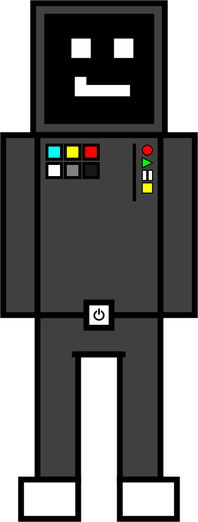 TheRobots13's tweet photo. @RaimonDrawZ ¡Soy Markus, El robot blanco! Por favor dibújame a mí pero junto con todos los iconos de Geometry Dash diciendo "FIRE IN THE HOLE!" (PD: No creo que sea rápido) https://t.co/grxBE0izpB