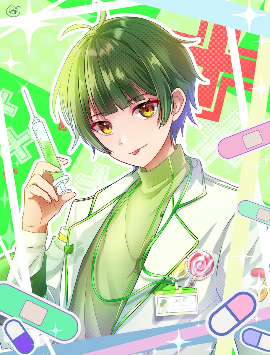 💉💚🍭🏥 ｡.ꕤ……………………………………ꕤ.｡ #すたぽらーと #かいたよ如月のゆうさん