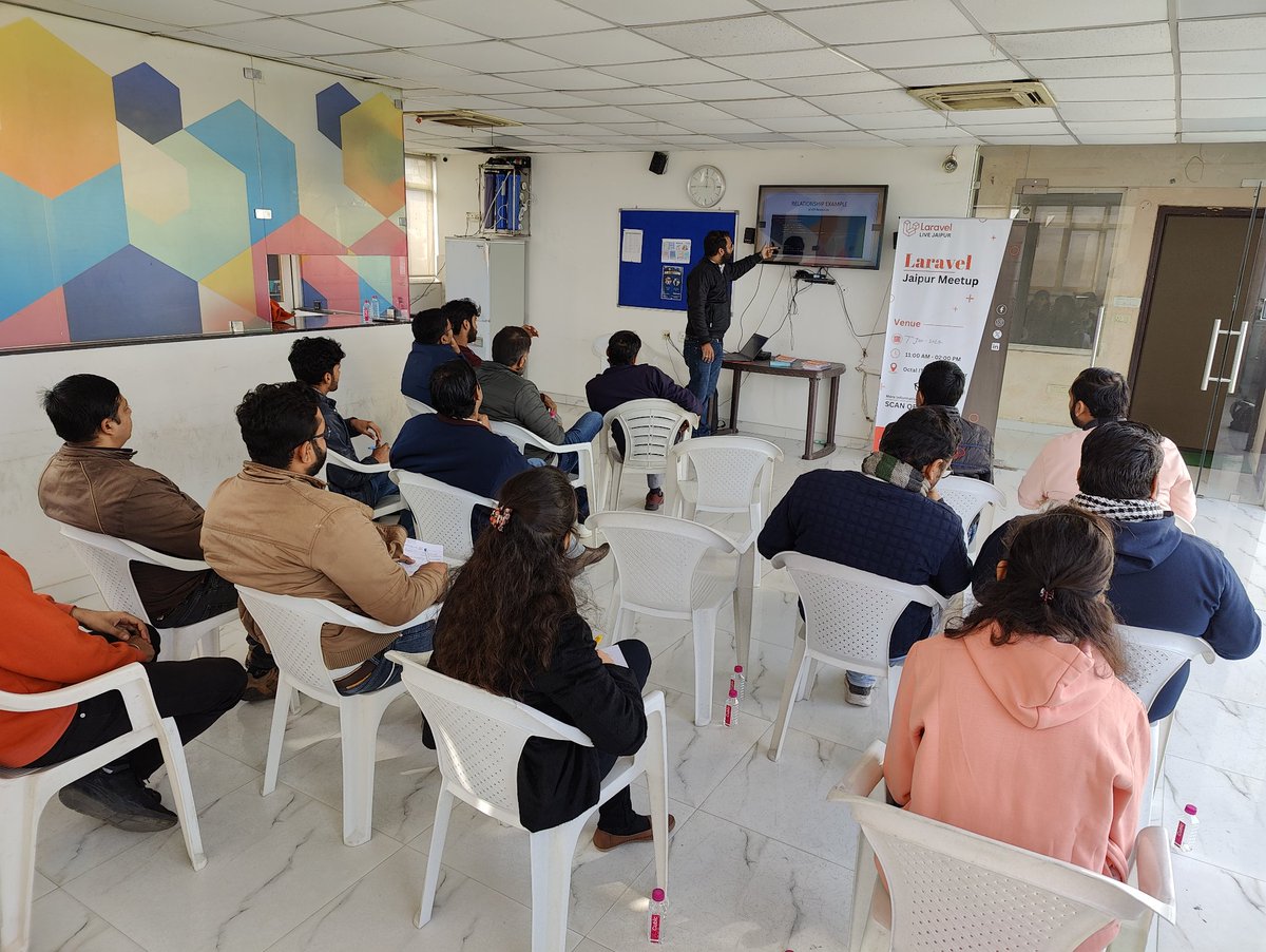 laravel_jaipur's tweet image. 🌐 Kapil Sharma rocked the stage at #Laravel Jaipur Meetup with his session on &quot;Resource Collections in Laravel API.&quot; His practical approach to API development was a hit! More exciting updates to come! #LaravelAPI #TechEnthusiasts