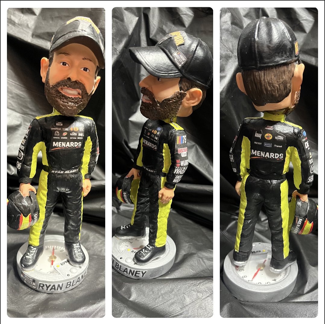 BellBobbles's tweet image. On this #NationalBobbleheadDay here is a Bell’s Bobble custom of @Blaney after he won the Cup Championship!