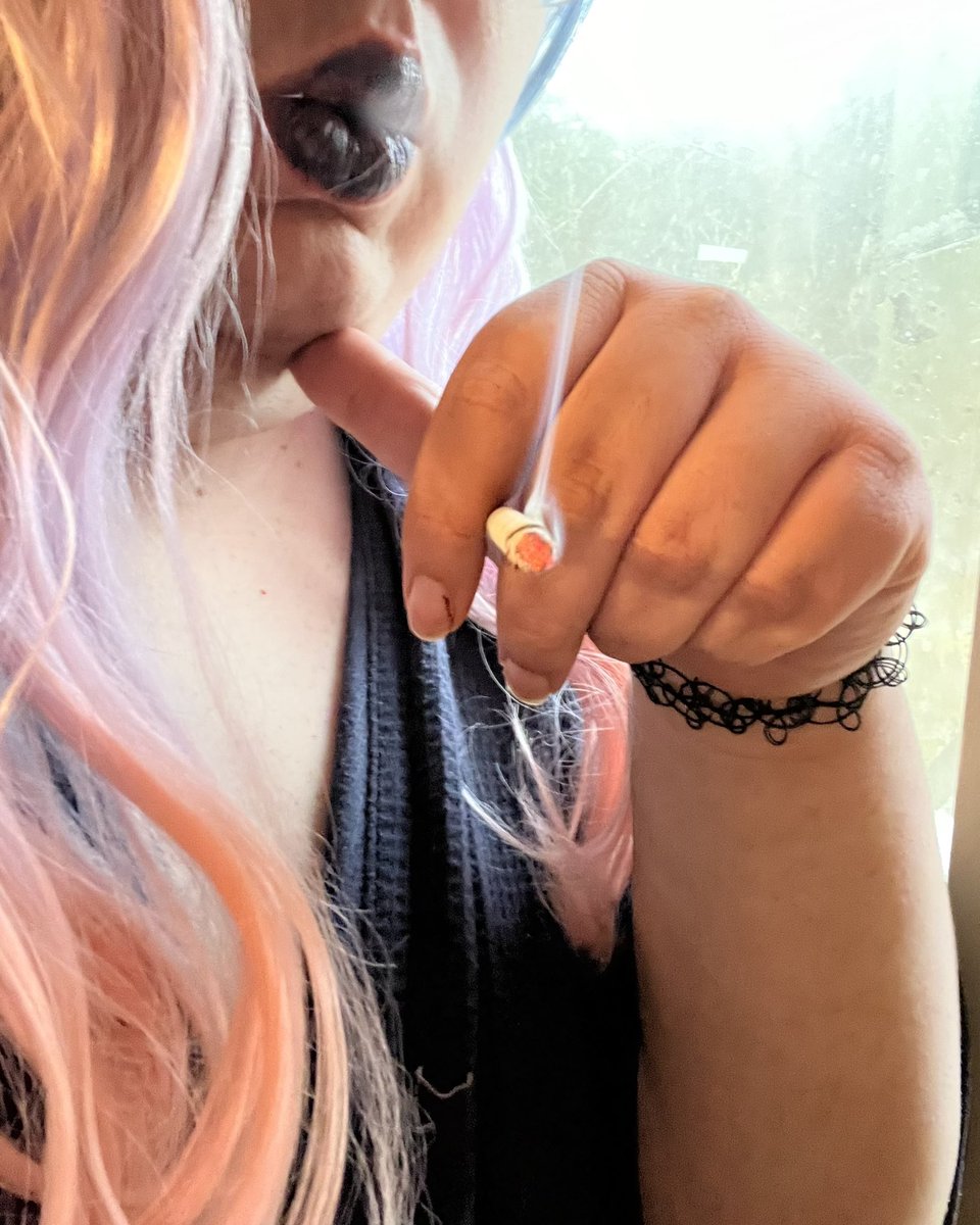 TG_Minerva's tweet photo. Your mistress is back and selling, so hit me up. #selling_contents #smoking #smokingfetish #smoking_fetish #bbw #trans #transgirl #transwoman #onlyfans_girl #cutesmoking #lgbtq #lgbtqia #mtf #blacklipstick #goth #pastelgoth #findom #mistress #goddess https://t.co/T8cCfEMjwB