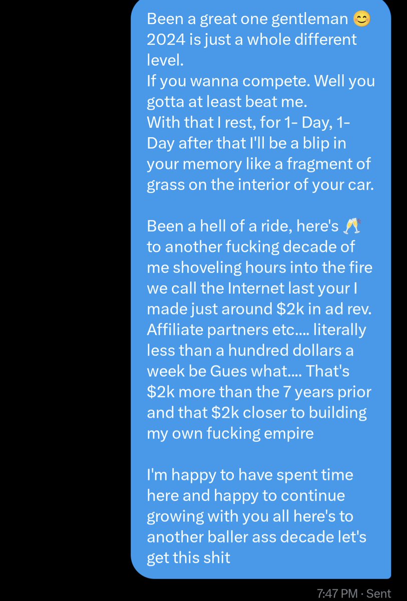 Sean_Trip's tweet photo. Here's to another Alpha Phased decade !
I'm 25 now and I'm not a whole different person.
I am the same mf-er just way stronger!
#StayHard #NoBirthday #MothersDay
Thank you to my Mother and Father for dragging me this far.
Now is time for me to carry us across the finish line🏁 https://t.co/ehWCg0GrYP
