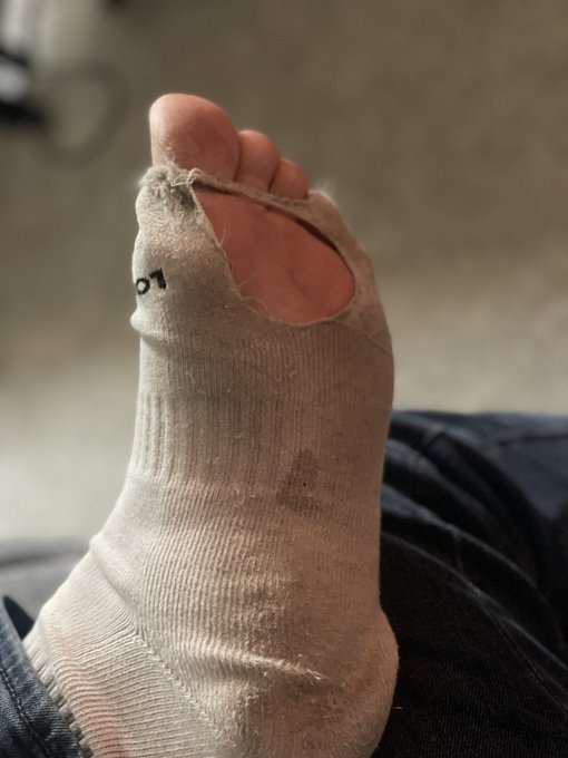 For all my foot lovers out there. Had a long day and my feet needed some rest. Think the socks are a<a href="/tag/footfetish"class="tags"><span>#footfetish</span></a><a href="/tag/sock"class="tags"><span>#sock</span></a><a href="/tag/socksniffer"class="tags"><span>#socksniffer</span></a><a href="/tag/footfet%C4%B1sh"class="tags"><span>#footfetısh</span></a><a href="/tag/s"class="tags"><span>#s</span></a>