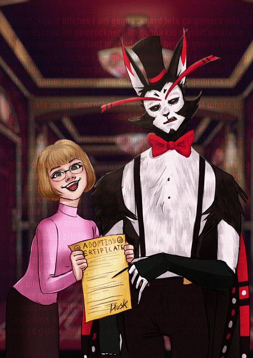 hey guys i think that <a href="/Musingamuse/">Musie 🐭🍉 SPOILERS!!!</a> got adopted guys hey guys you should congratulate her hey guys hey g

#HazbinHotelFanart #HazbinHotel #HazbinHotelOC