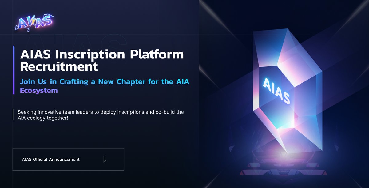 AiaScribe's tweet photo. 🌐🚀 AIAS Inscription Platform Recruitment 🚀🌐

🔊 The #AIAS Inscription Platform is now officially extending an invitation to team leaders who are passionate about blockchain innovation and marketing! We offer a unique opportunity for you to deploy inscriptions on @AIAChain, joining us in pioneering a new chapter in the AIA ecosystem!

🔑 Key Points:
1️⃣ Each inscription symbolizes a Dapp that's fully operational, seamlessly integrated by AIAS.
2️⃣ Mint completion of each project rewards deployers with a whopping 1 million #AIA incentives from AIAS.
3️⃣ Earn lucrative returns as both deployer and participant from each Dapp.

🛠️ We Offer:
1️⃣ An innovative tech-meets-market opportunity platform.
2️⃣ Diverse project options: AI audits, games, digital pet NFTs, infra services, tailored to deployer preferences.
3️⃣ Full project support: clear planning, top-notch tech assistance, and impactful marketing resources.
4️⃣ Generous deployer incentives: AIA rewards PLUS additional profit shares from Dapp launches.
5️⃣ Extensive marketing support to boost your project's market presence.

🚀 Your Gains:
1️⃣ Be a cornerstone of the AIA ecosystem, collaborating closely with the AIAS team.
2️⃣ Focus on your marketing forte; we've got the rest covered.
3️⃣ Build robust networks with ecosystem leaders, KOLs, and developers.
4️⃣ Participate in path-breaking projects for personal and team evolution.

🤝 Join us not just as a deployer but as an innovator and leader! Dive into the endless possibilities of AIAchain and cultivate a vibrant AIA ecosystem. Together, let's conquer challenges and share triumphs!

✨ Join AIAS Inscription Platform now - Shape the future of blockchain with us! ✨

#AIAS #AIA #Inscription #BRC20