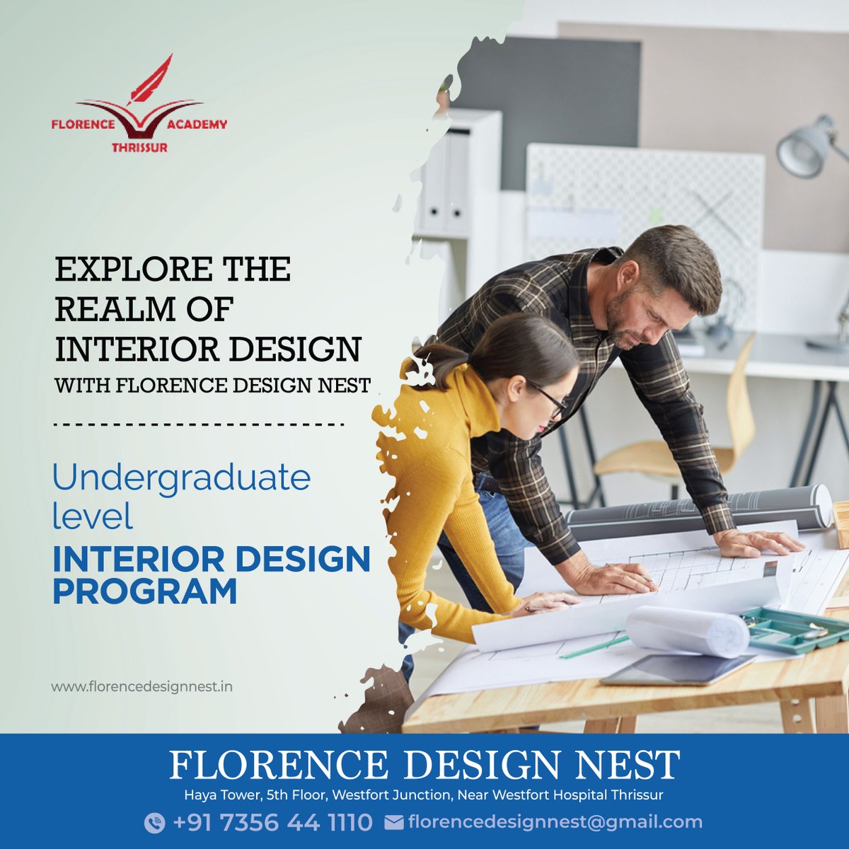 Diving into the world of design excellence with Florence Design Nest's undergraduate-level Interior Design program. Unleashing creativity and honing skills for a vibrant future. 🌟🎓#FlorenceDesignNest #InteriorDesignJourney #CreativeEducation #DesignExcellence #FutureDesigners