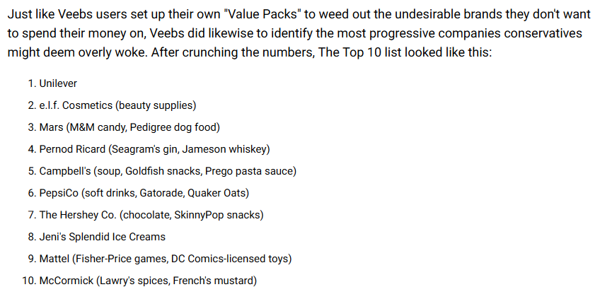 KirscheVerstahl's tweet photo. I watched a video from @TheQuartering earlier today where he was talking about an app called Veebs, I decided to check out the article since a few companies I didn't expect were on a "List of 2023's Most 'Woke' Companies", one being Campbell's. I decided to google "Campbell's DEI ad" to see if they did something similar to Dove or Gillette, and fell down a weird rabbit hole.

https://t.co/rxjrceevem

I was flooded with articles about Cambell's different DEI initiatives but several headlines jumped out at me. One being this archived link below
https://t.co/8jtWU9Ixnb

I felt like I followed the news cycle decently close and I had never heard of a coalition of CEOs, CFOs, and diversity officers named Bridge. Of course, curious, I looked up what Bridge is

I could not discern an establishing date for this Bridge, however there's an article from AdAge talking about how they got funding in April of 2022
https://t.co/V1i8FegKjQ
