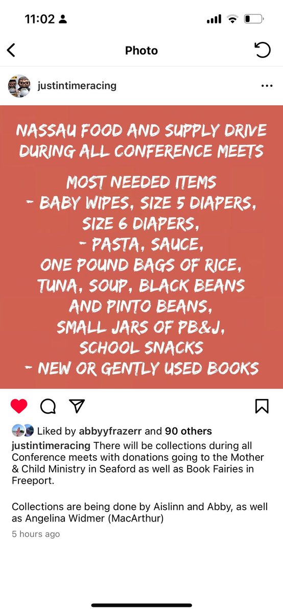 For an coach, parent, spectator, AD or athlete attending the Section 8 Indoor Track &amp; Field Conference Championships over the next 2 weeks, please consider contributing to this drive my daughters and their friend are running so people in need can be helped.  Thank you!!