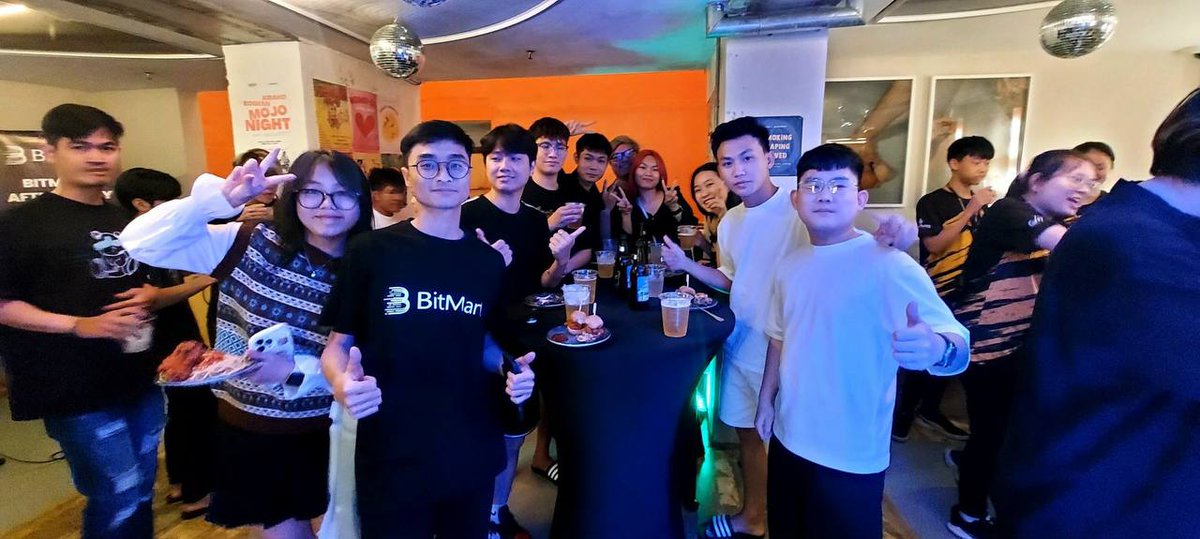 BitMartExchange's tweet photo. Celebrating an incredible after-party by #BitMart in Malaysia 🇲🇾 following #PMMSEA2024, hosted by @gemsgg_official, a leader in Esports 3.0. 🥳

It was a pleasure meeting so many #BitMartians from our local community &amp; the vibrant Web2/Web3 gaming community! 🌐 https://t.co/0Nj6DVUa3C