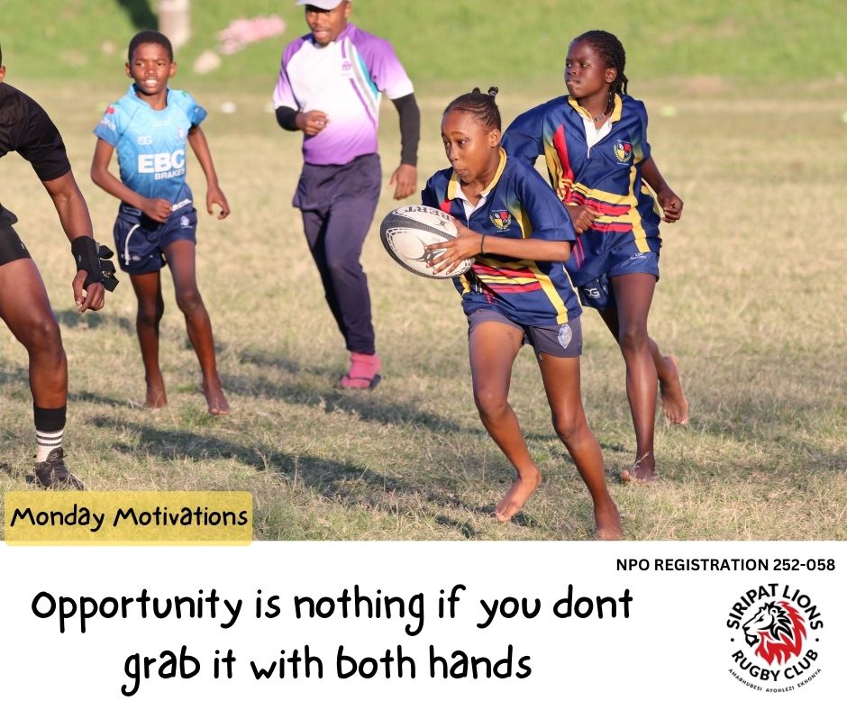 SiripatLions's tweet photo. #MondayMotivations Our lives are defined by opportunities, even the ones we miss.
Heres to a smashing 2024 folks & most importantly staying positive and moving forward. Amabhubesi Ayohlezi Ekhonya πͺπ½βπΌ
#CommunityRugby #MakingRugbyFun #PlayerMentorship
@DawnDunnRugby https://t.co/Zg2DBa0dUh