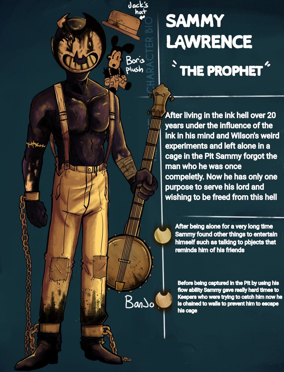 almightykadim's tweet image. Breaking into the Pit &amp;gt;taking down keepers &amp;gt;eating the metal panels of his cell &amp;gt; kissing him on his bald head
#SammyLawrence #BendyTHECAGE