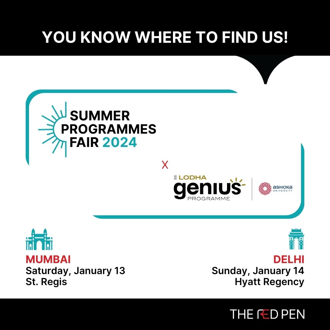 We are excited to announce our partnership with The Red Pen’s Summer Programmes Fair 2024! 

@lodhagroup01 @AshokaUniv @TRPMumbai

#SummerProgramme #SummerFair #SummerSchool #TransformingYoungMinds #UnlockYourGenius #STEM