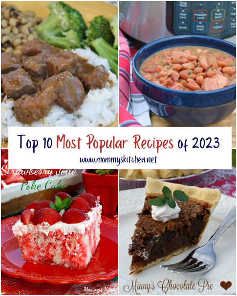 mommyskitchen's tweet photo. From delicious desserts to family favorite dinners - These are the Top 10 Reader Favorite Recipes from 2023!  Your top picks mostly stayed the same, but there were also a few new surprises.  #top10of2023 https://t.co/A6gGVLa07G https://t.co/MJ8TLSOpfv