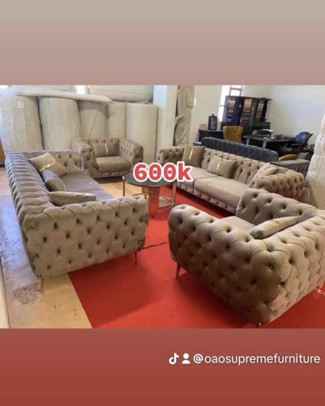 Supreme furniture sofa set price deals
