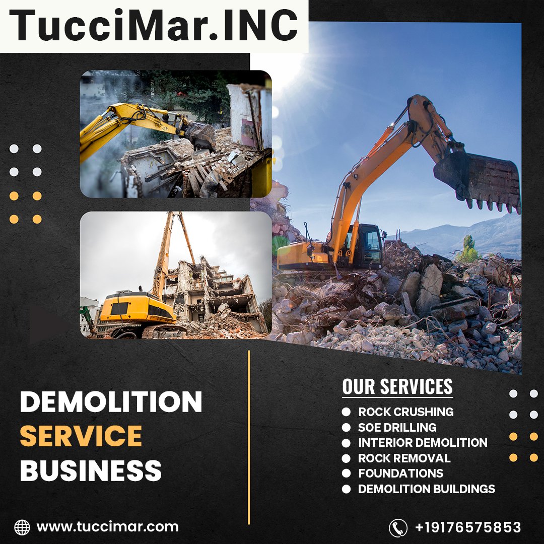 tuccimarinc's tweet image. Demolition with Precision: Tuccimar at Your Service!
When it comes to tearing down barriers, we&apos;re the experts you can trust.

Visit our website at tuccimar.com

#TuccimarDemolition #DemolitionExperts #PrecisionDemolition #SafetyFirst #NewBeginnings #TrustedServices