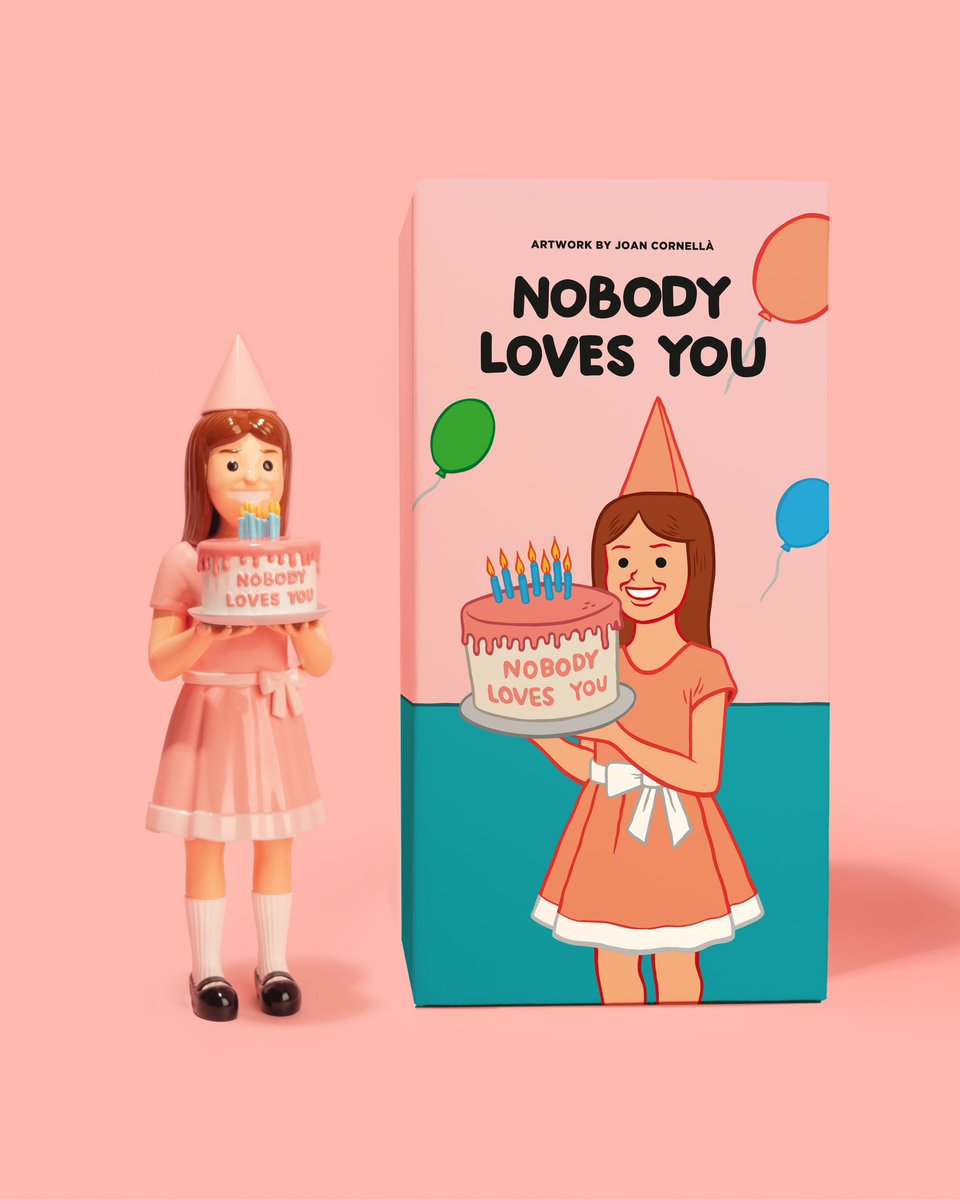 Nobody loves you, BUT US! 🩷🎂 We are glad to announce our latest collaboration 'Nobody Loves You' with @sirjoancornella. Stay tuned! Coming soon exclusively to @DDT_Store! (DDTStore.com) Save the date: 10 Jan 10pm EST #joancornella #joancornellà