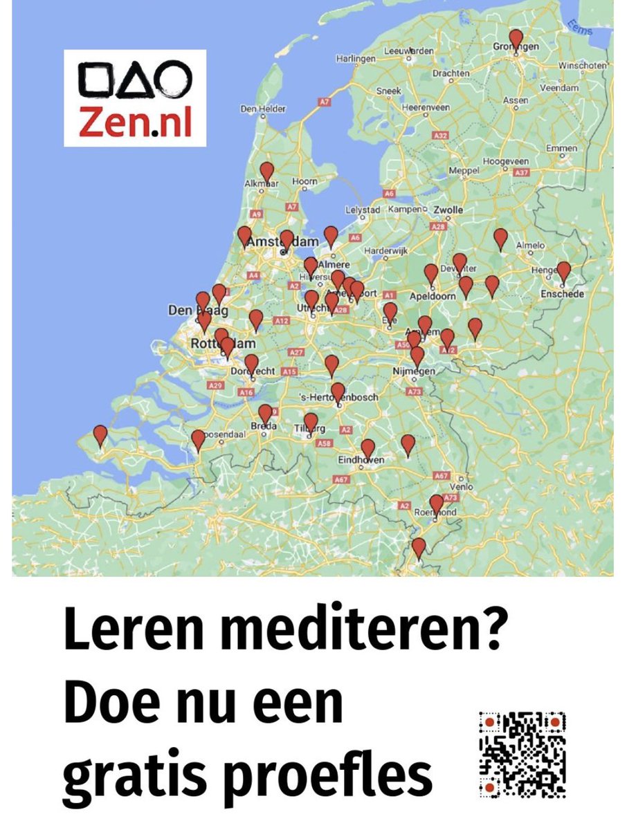 Gratis proeflessen op o.a. 13 en 14 januari in #Zeist.  Zie zen.nl/zeist/gratis-p… of mail naar Bettina@zen.nl  Zenmeditatie is een methode om rust te vinden en inzicht te ontwikkelen, maar zen is meer dan dat.