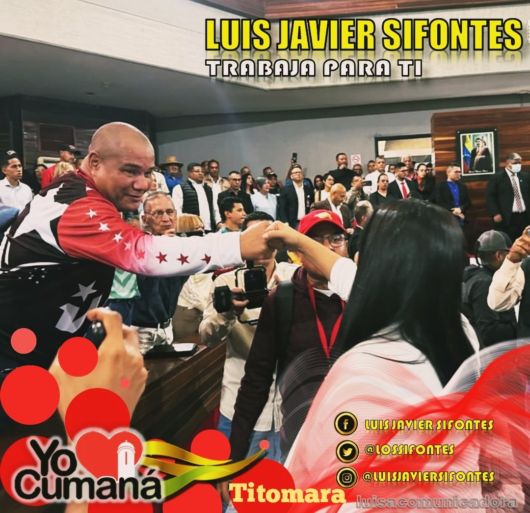 Titomara🌐 (@titomara4) on Twitter photo YO♥️CUMANA | #8Ene
📢 | Con la presencia del alcalde de #Cumana .<a href="/lossifontes/">LUIS JAVIER SIFONTES</a> : En la juramentación e instalación de la nueva junta directiva del CLES
#Sucre #Titomara
Venceremos 🇻🇪 YO♥️CUMANA | #8Ene
📢 | Con la presencia del alcalde de #Cumana .<a href="/lossifontes/">LUIS JAVIER SIFONTES</a> : En la juramentación e instalación de la nueva junta directiva del CLES
#Sucre #Titomara
Venceremos 🇻🇪