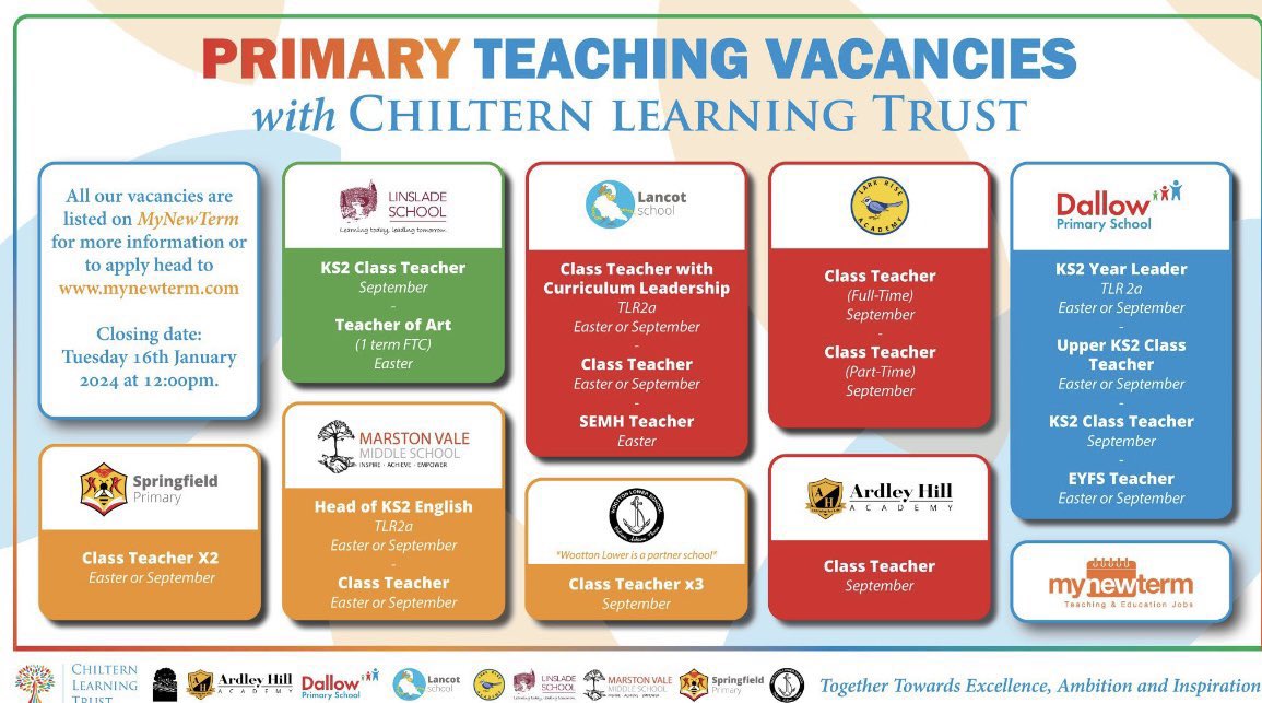 MVM_school's tweet image. Looking forward to the recruitment fair at Kempston Academy today. Great opportunities available at our wonderful school.