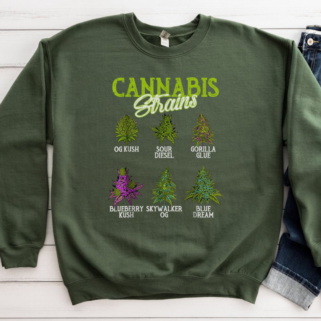 Cannabis Strains Sweatshirt

forbiddenfruitog.etsy.com/listing/163861…

#CannabisCommunity #stonergifts #WeedLovers #cannabisusa #weed #indica #sativa #SmallBusiness #smallbiz