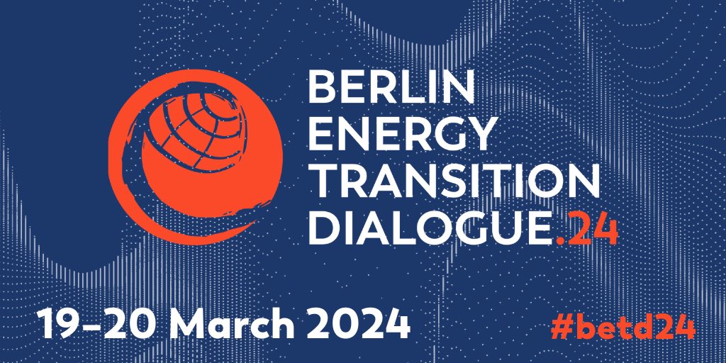 #JointheDialogue beim 10. Berlin Energy Transition Dialogue #betd24, der am 19. und 20. März 2024 im Auswärtigen Amt in Berlin stattfindet. Aktuelle Infos 👇 
@greensofa_betd 
energydialogue.berlin

#Energiewende #TeamErneuerbare #ErneuerbareEnergien #Konferenz