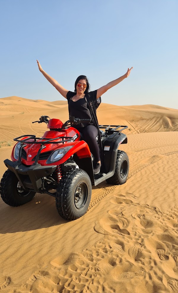 The spirit of Adventure is boundless when women ride freely
Dream of drive in the Desert to discover the power within.
For booking: +971 56 111 4632

✅ 1500+ 5* Reviews on TripAdvisor
✅ 4.9* by Get Your Guide
✅ 4.9* by Google
#dubai #desertsafaris #womenrider #quadbike