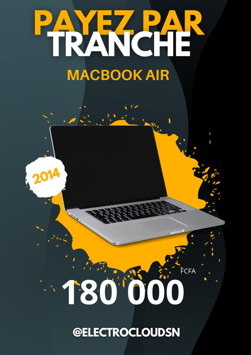 Electro_cloudsn's tweet photo. Whatsapp: +221774414561
Acheter votre macbook air 2014 en payant par tranche et profitez d'un sac offert lors du paiement de la dernière tranche !🤌🏿
Contactez-nous pour en savoir plus ! 
tranche 🙌🏾
💾 core: i5
📀 Ram: 8go
💿 Disk: 512go
🔋Autonomie: 4h
#pc #ordinateur #macbook https://t.co/x1rMghsKLq