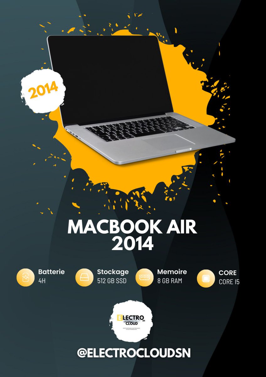 Electro_cloudsn's tweet photo. Whatsapp: +221774414561
Acheter votre macbook air 2014 en payant par tranche et profitez d'un sac offert lors du paiement de la dernière tranche !🤌🏿
Contactez-nous pour en savoir plus ! 
tranche 🙌🏾
💾 core: i5
📀 Ram: 8go
💿 Disk: 512go
🔋Autonomie: 4h
#pc #ordinateur #macbook https://t.co/x1rMghsKLq
