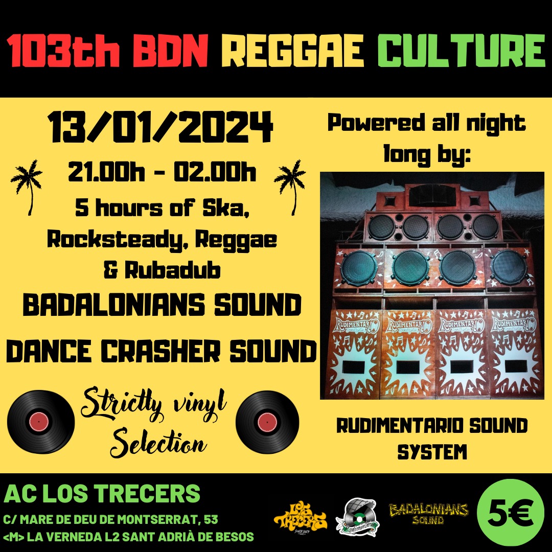 Tornem al Cole! #Bdnreggaeculture aquest dissabte 13! @manelcrasher #Reggae