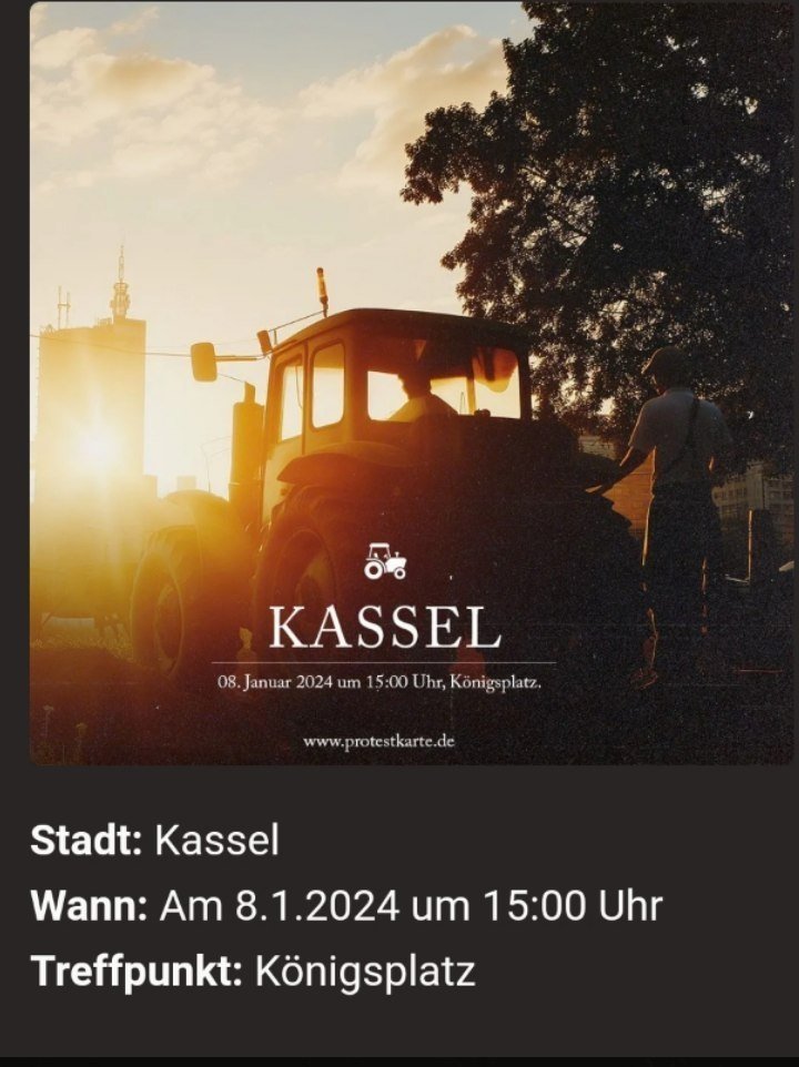 Nordhessen, Kassel, kommt alle dazu! 
#Bauernproteste 
#Neuwahlen