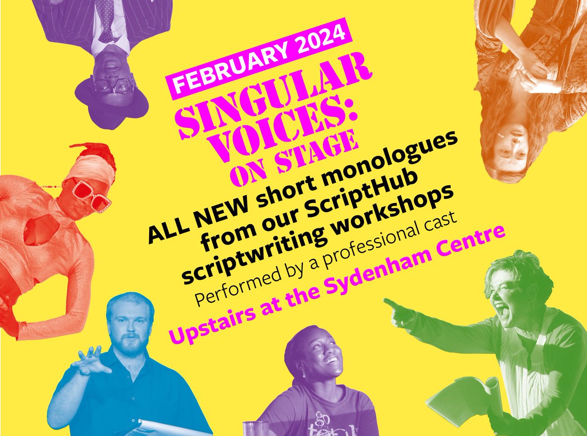 SponProdsTC's tweet image. Tickets will be on sale in a week's time for the first show of our #SpringSeason 2024! #SINGULARVOICESONSTAGE presents ten original monologues - both comic and dramatic - written by members of our #ScriptHub writing workshop in a one-off performance on Sat 17 Feb (7.30pm)