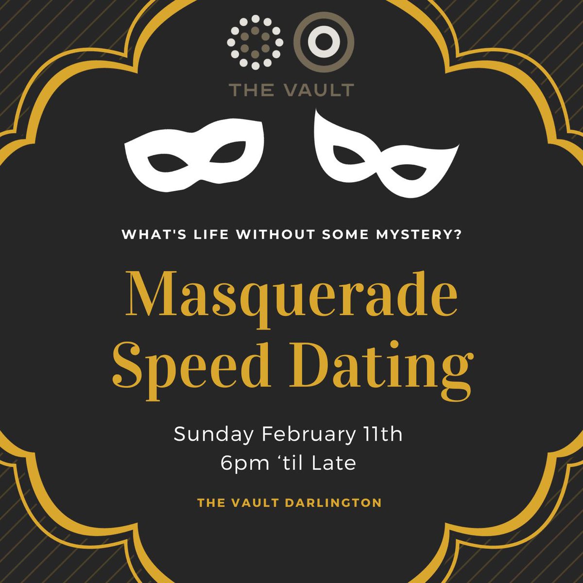 💋 𝗧𝗛𝗘 𝗩𝗔𝗨𝗟𝗧: 𝗦𝗣𝗘𝗘𝗗 𝗗𝗔𝗧𝗜𝗡𝗚 𝗘𝗫𝗧𝗥𝗔𝗩𝗔𝗚𝗔𝗡𝗭𝗔 📅 Sunday 11th February 🕕 6pm 💏 Join The Vault for a roaring twenties-style speed dating event to kick off the pre-Valentine's celebration in style 🎟️ Limited FREE tickets are available from Eventbrite