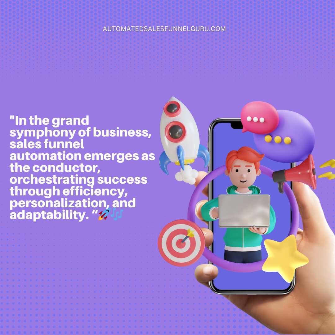 'In the grand symphony of business, sales funnel automation emerges as the conductor, orchestrating success through efficiency, personalization, and adaptability. 🚀🎶#AutomationRevolution'

See the full article here: automatedsalesfunnelguru.com/sales-funnel-a…