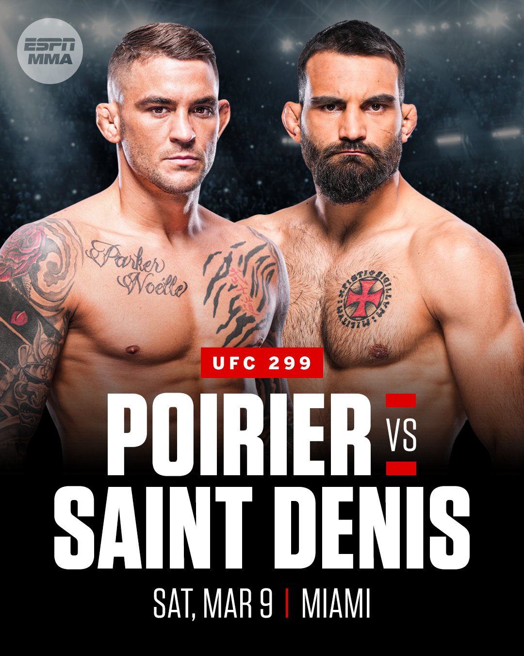 ESPN MMA on X: Dustin Poirier will face Benoit Saint Denis in a