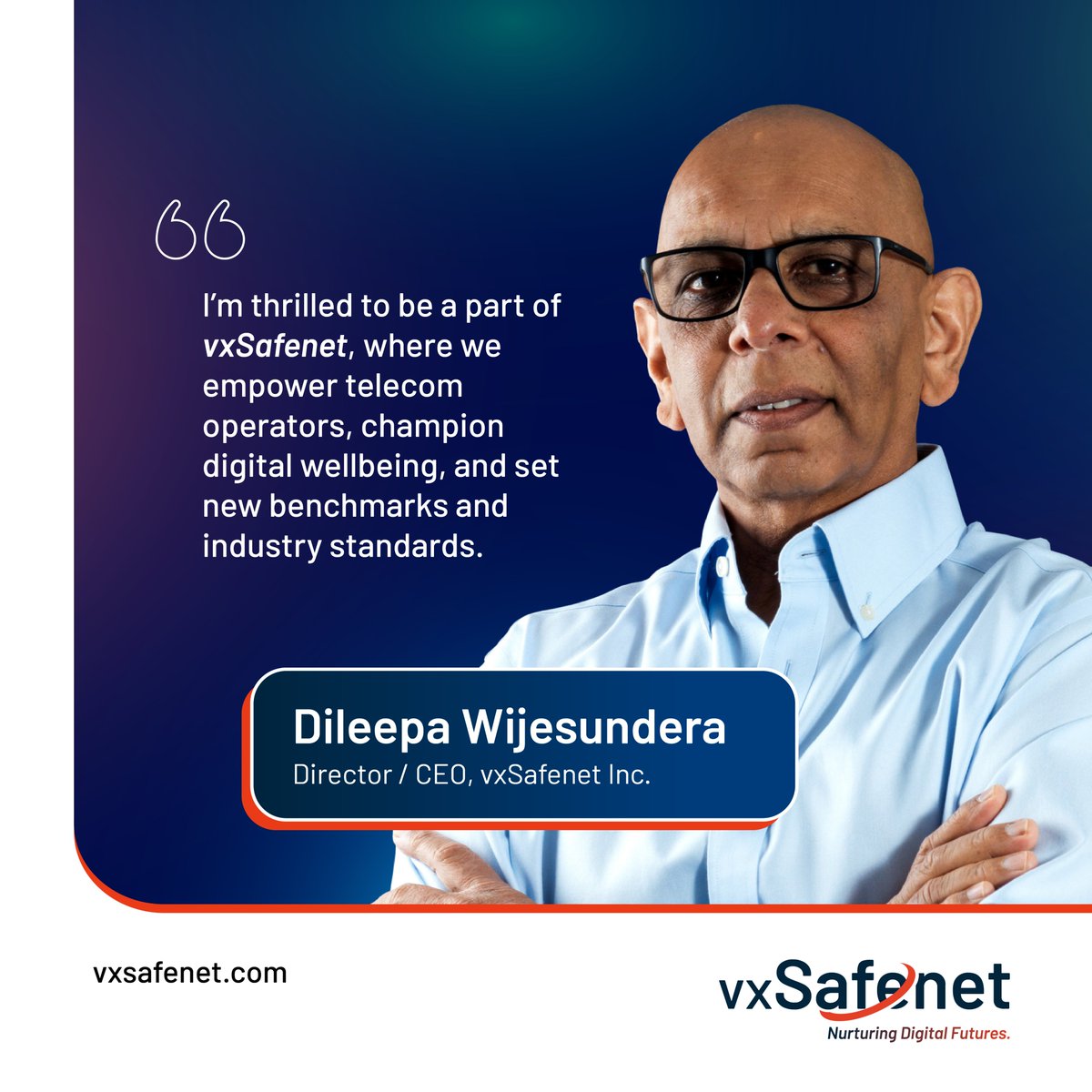 VizuaMatix's tweet photo. Excited to share the news: Dileepa Wijesundera is now the CEO of vxSafenet.

Dileepa brings a wealth of experience, having served in pivotal roles - most notably as the Group CEO of Sri Lanka Telecom, where he led the organization through a transformative period. https://t.co/5HgIOY9bGC