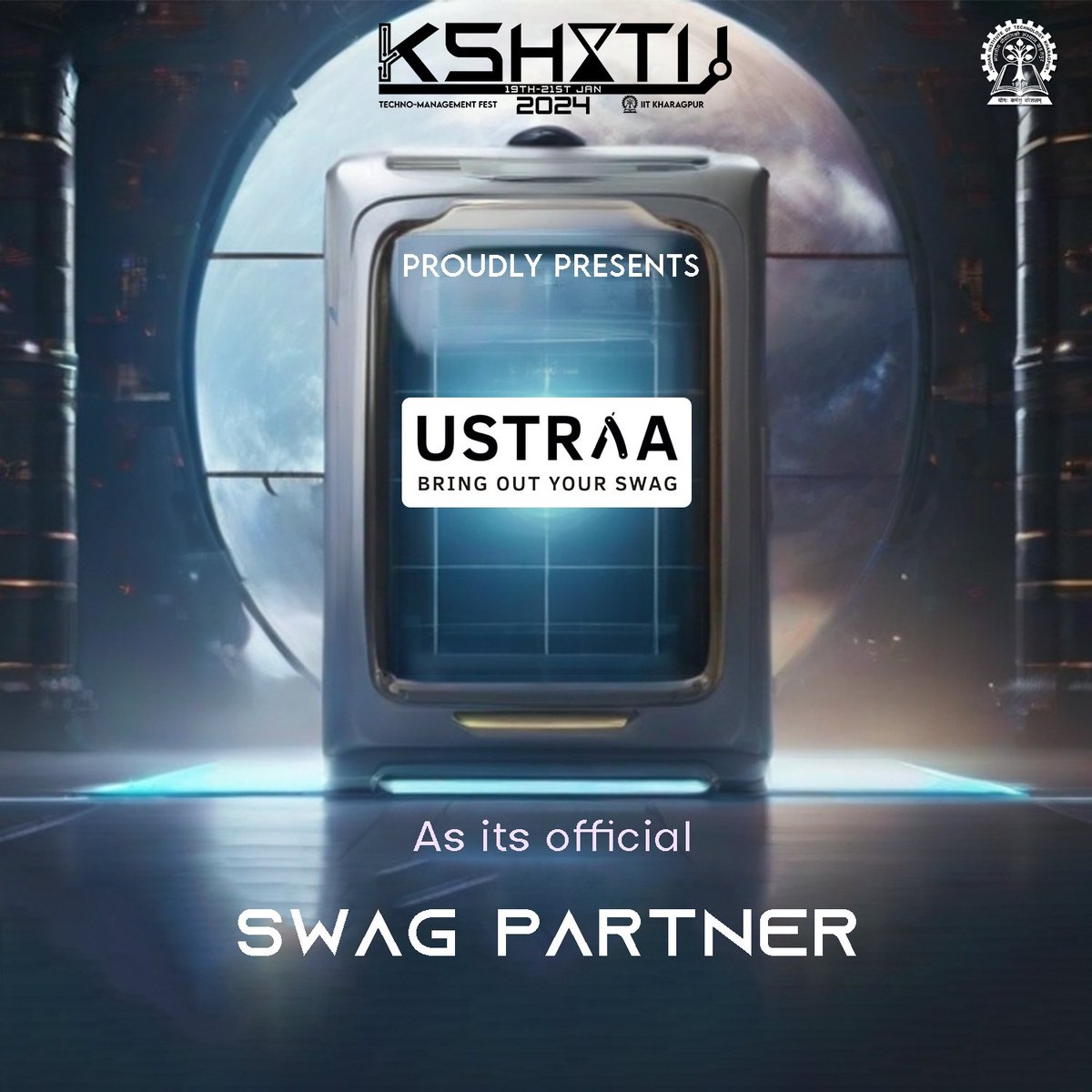 ktj_iitkgp's tweet photo. Kshitij proudly announces @theustraa as its official Swag Partner for its 21st edition.
#Ustraa #SwagPartner #Swag #Grooming #IITKGP #IITKharagpur #Ktj #ktj2024 https://t.co/ZnZkpqx4SU