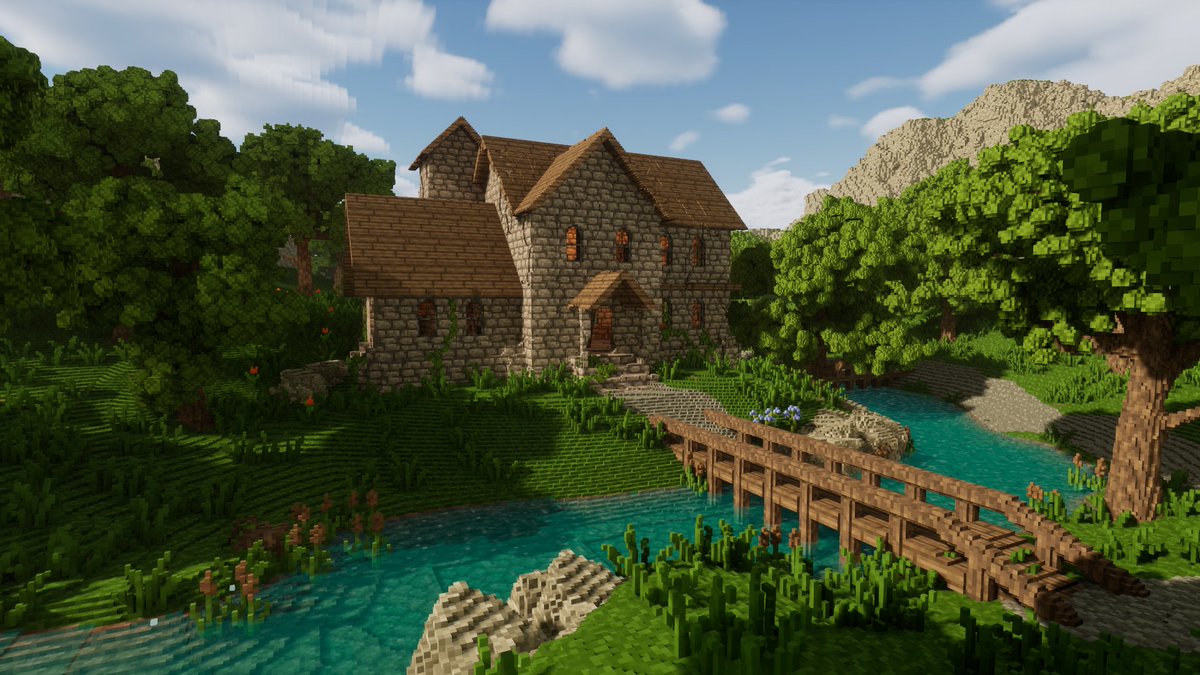 Tooley1998's tweet image. Sometimes procedural generation can do some unexpected cool stuff. This library was placed perfectly on the bend of a river. A happy little accident 😍 #gamedev #indiedev #voxelgame #voxelart #voxel #procedural #UnrealEngine