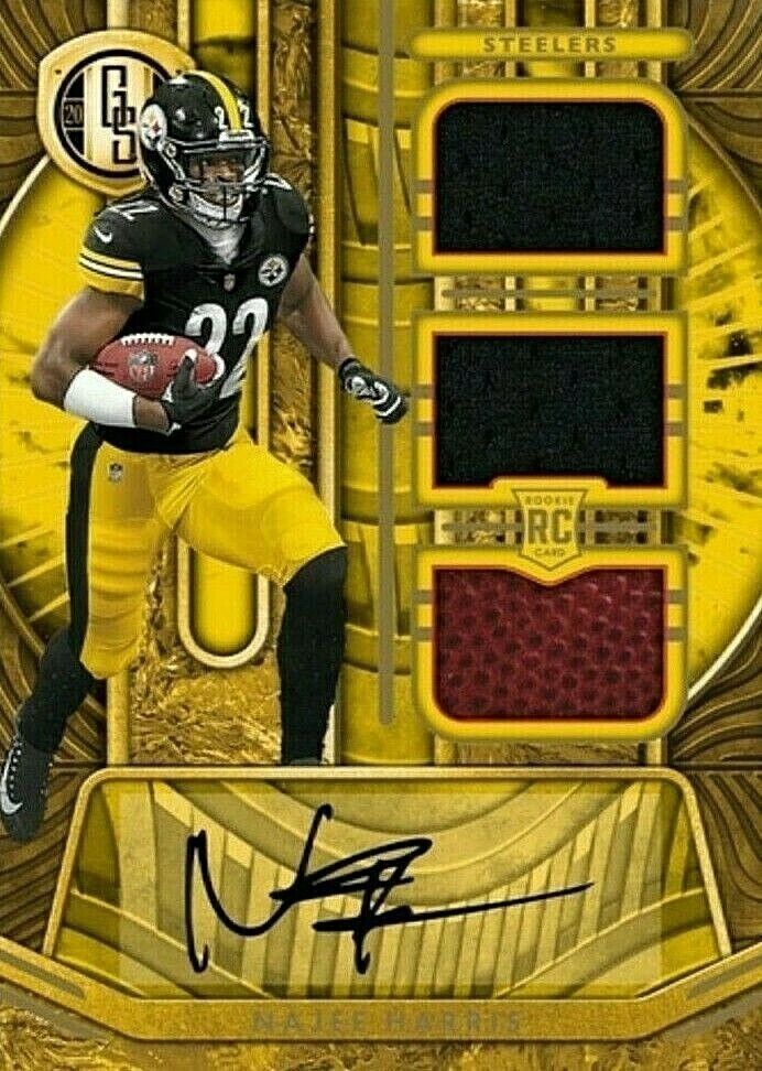 digitalrookies's tweet photo. 2021 Panini Gold Rookie Autograph Triple Patch NAJEE HARRIS RC RPA Digital Card 

Shop now: https://t.co/j7g2mK23qF
.
.
.
.
.
.
.
.
.
.
.
.
.
#NajeeHarris #RookieCard #AutographPatch #NFLCollectibles #DigitalCardArt https://t.co/O2fjsEox4O