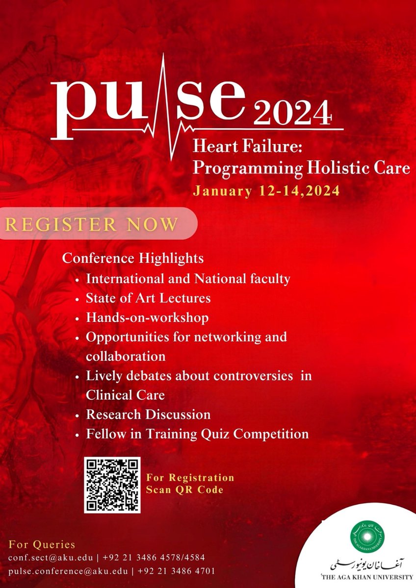 Adil Haider (@adilhaidermd) on Twitter photo The super amazing PULSE Conference from <a href="/AkuCardiology/">AKUCardiology</a> returns this week. Don’t forget to register and come for what will be another exciting annual meet. Register here: payonline.aku.edu/pulseconferenc… The super amazing PULSE Conference from <a href="/AkuCardiology/">AKUCardiology</a> returns this week. Don’t forget to register and come for what will be another exciting annual meet. Register here: payonline.aku.edu/pulseconferenc…