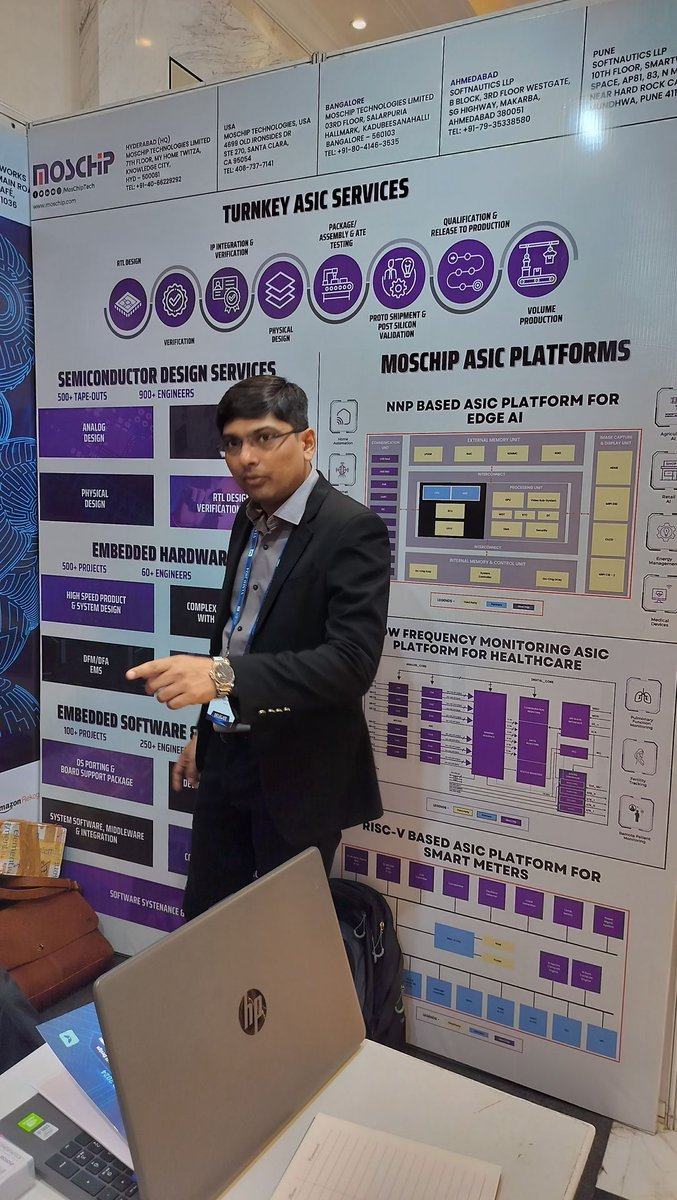 MosChipTech's tweet photo. MosChip team at the #VLSID2024 in Kolkata, if you are here visit #SCA11 https://t.co/frCmmJDzHP