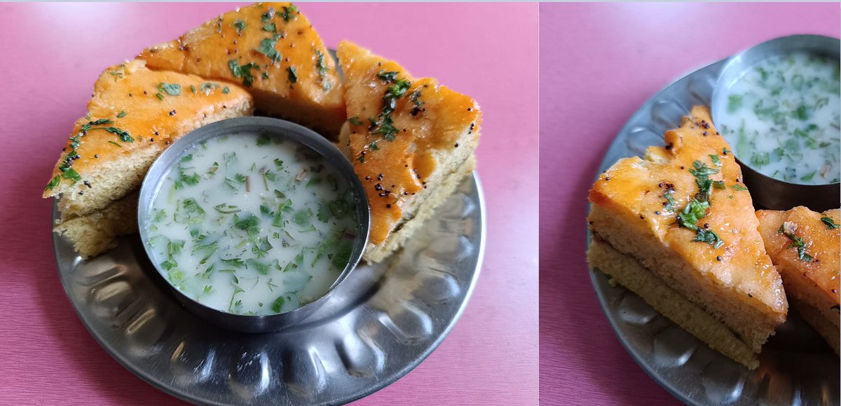 murarkar_sonam's tweet photo. 🌅🍲 Today's special: #MaharashtrianBreakfast 🍽️ "Today's special made by me with CSS" 🏡
On the menu: 😋 Dhokla 🍛✨
What's cooking in your kitchen today? Share the joy of homemade delights! 🤗 #HomeCookingMagic