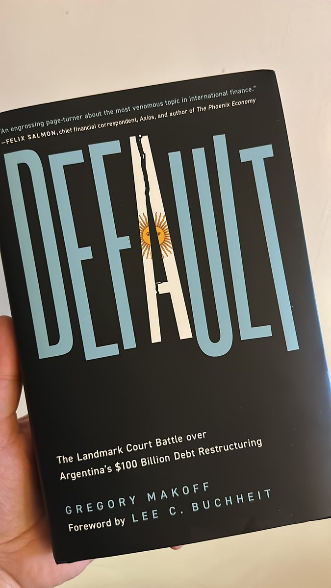 Have been thoroughly enjoying the solidly written book “Default” by @GMakoff - who gave one of the most insightful and thought provoking talks that I heard this past fall @Harvard. Prediction: Default will become one of the new must have books for any halfway serious finance /…